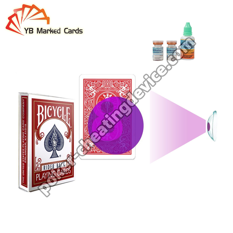 Bánh xe đạp Khóa bí mật đánh dấu thẻ chơi cho kính áp tròng mực hồng ngoại