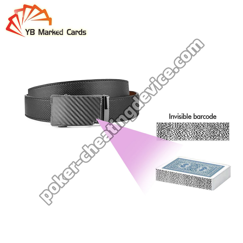 Chiếc dây đai da đánh lừa máy quét cho mã vạch đánh dấu sàn với máy phân tích poker