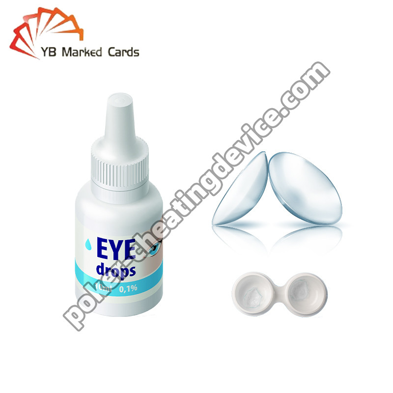 Magic Props Kính áp tròng Ánh sáng UV Thẻ được đánh dấu Kính áp tròng mực sáng
