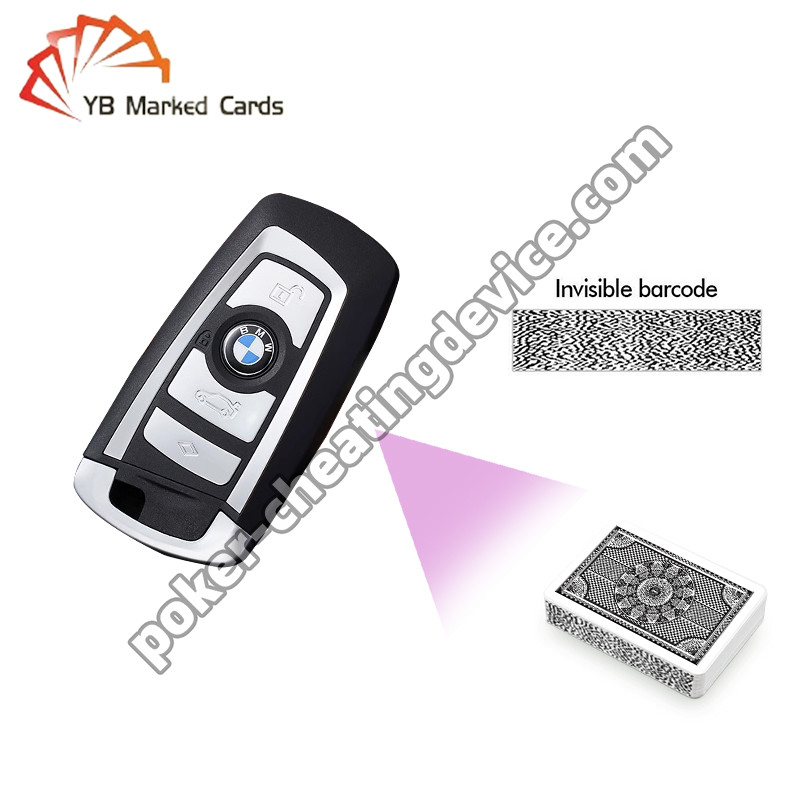 Camera gián điệp chìa khóa ô tô quét 20cm cho bộ bài được đánh dấu Màu đen