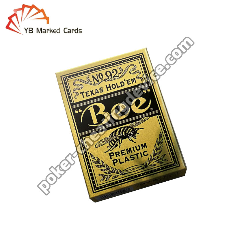 Bee giải trí đặc biệt đánh dấu mã vạch sàn nhựa Texas Hold'Em Thẻ rộng lớn