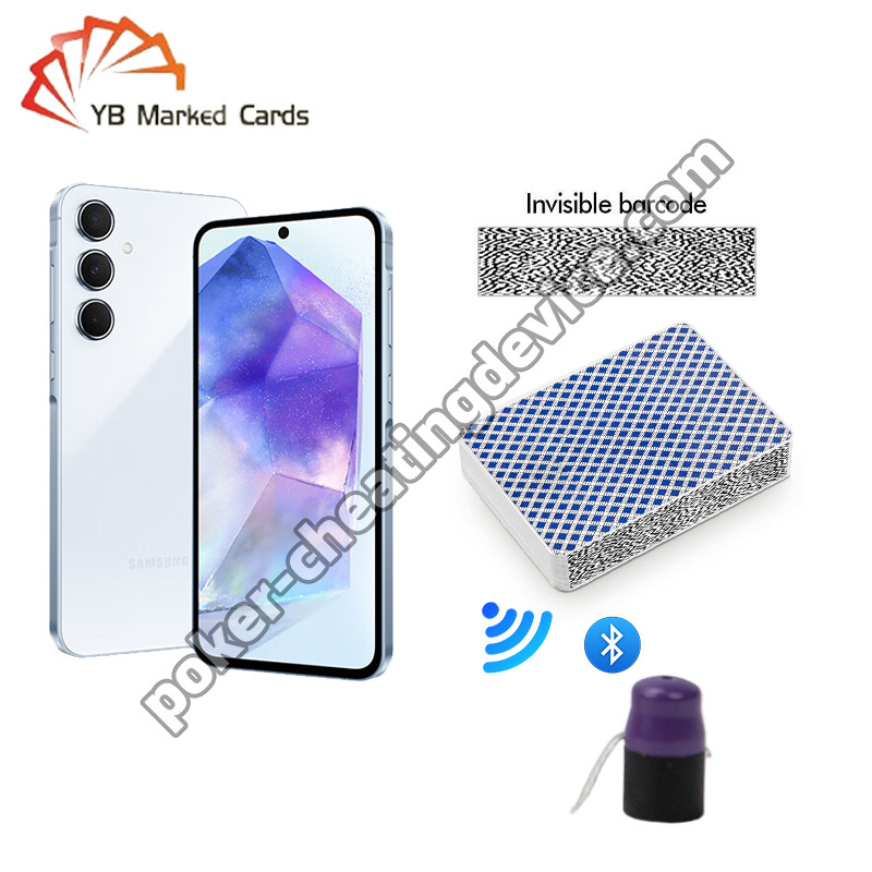 AKK Samsung Galaxy A55 Máy phân tích thẻ chơi cho các bộ mã vạch được đánh dấu