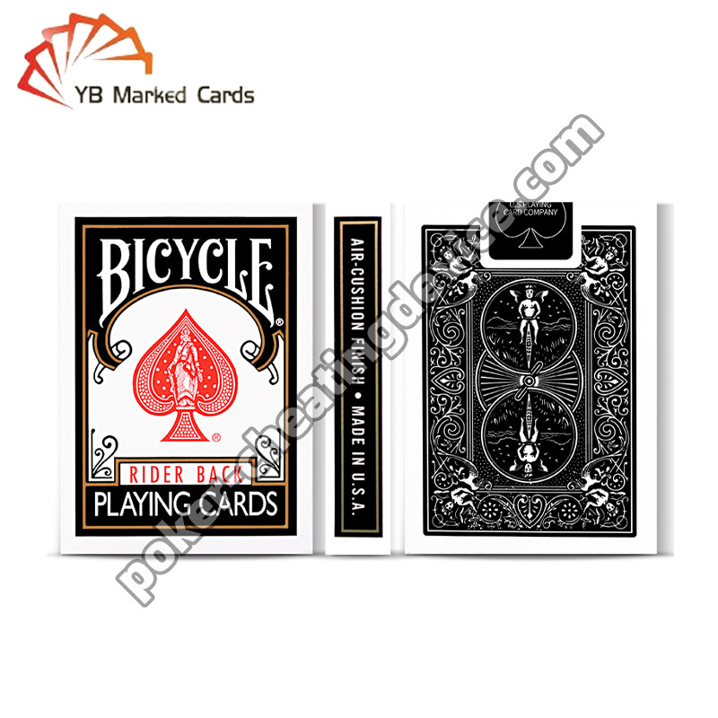 Xe đạp đánh dấu thẻ rộng cổ điển đen cho Poker kính áp tròng hồng ngoại