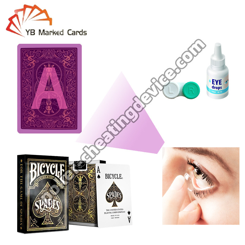 Xe đạp được đánh dấu Thẻ Deck giải trí cổ điển Xẻm cho kính tiếp xúc mực hồng ngoại