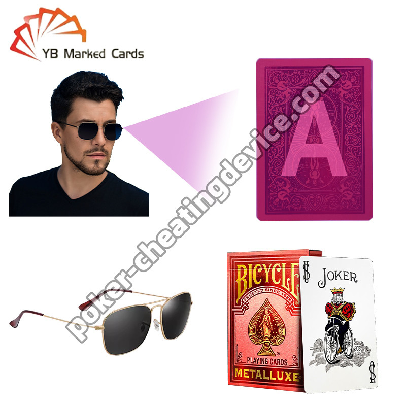Xe đạp đánh dấu thẻ poker cao cấp vàng dán dán Lava Đỏ cho Poker gian lận kính