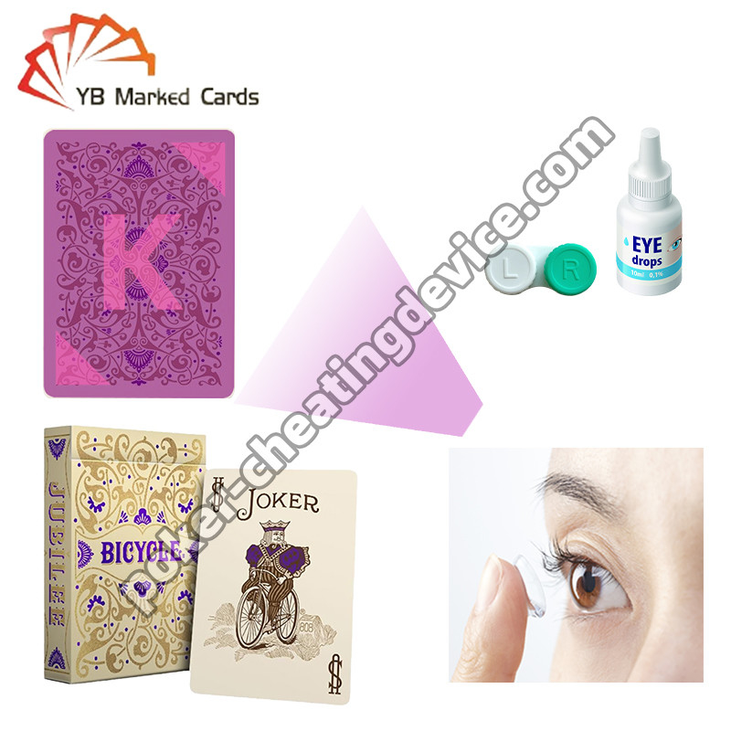 Xe đạp Invisible Ink Poker Đối với ánh sáng UV kính áp tròng