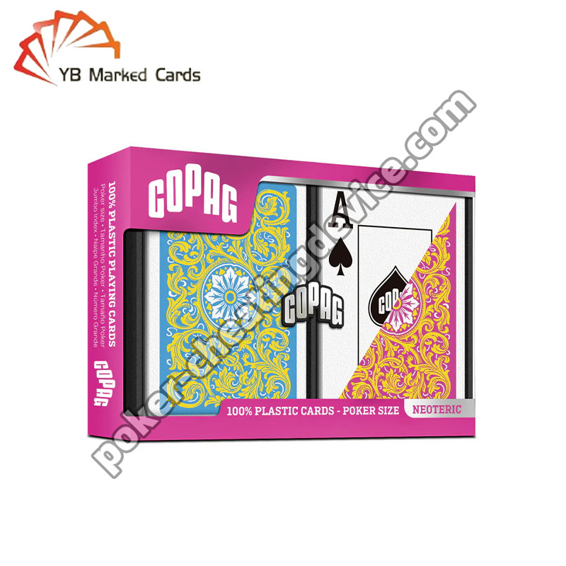Copag Invisible Ink Marked Cards Pink / Yellow Double Deck Set Cho Kính nắng hồng ngoại