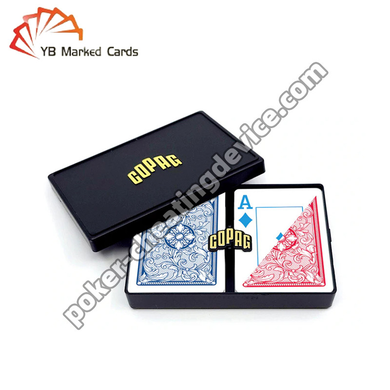 Copag Legacy 4 màu không nhìn thấy lại thẻ đánh dấu Blue / Red Double Deck