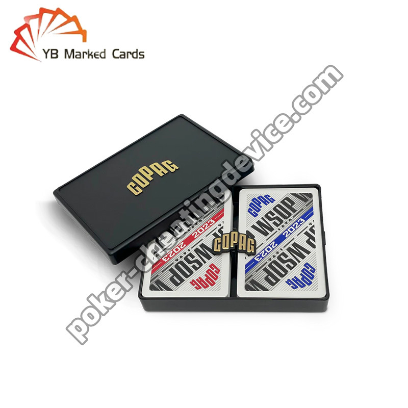 Copag WSOP 2023 Retro Design Uv đánh dấu thẻ chơi Blue / Red Deck Set