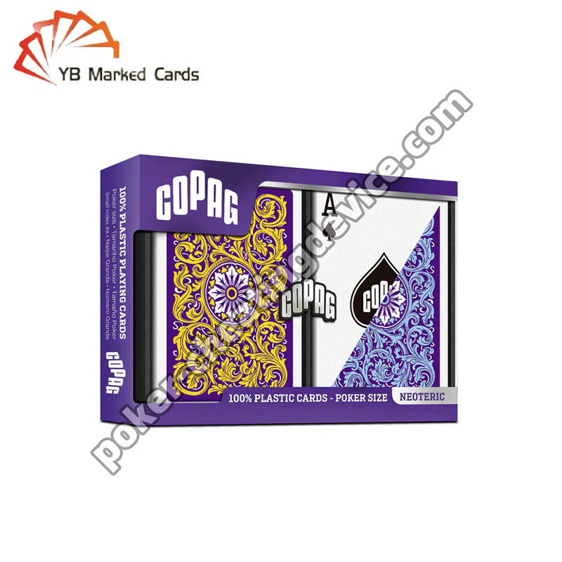 Copag Neoteric Barcode thẻ đánh dấu chỉ mục thường Blue / Yellow Double Deck Set