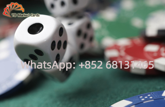 Phép thuật trong suốt 6 mặt Xúc xắc cờ bạc Xúc xắc được nạp tùy chỉnh Kích thước thông thường