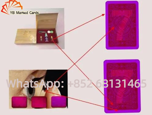 Thẻ chơi được đánh dấu Ống kính tiếp xúc hồng ngoại Poker với mực vô hình