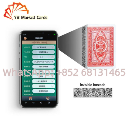 YB Thẻ chơi bằng nhựa được đánh dấu YB Máy quét mã vạch Baccarat Cheating Poker Thẻ