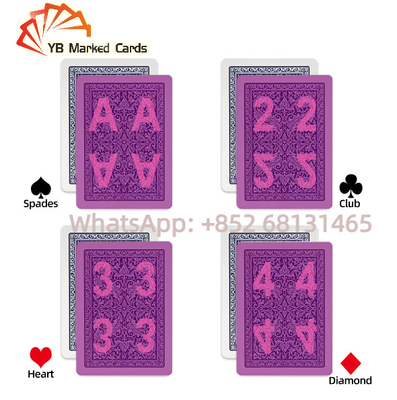 Cờ bạc có mã vạch Thẻ chơi vô hình bằng nhựa cho máy quét bài xì phé