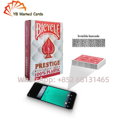 Poker Xe đạp Mã vạch Thẻ chơi 9 * 6cm Màu xanh cho trò chơi poker