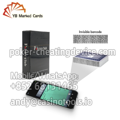 Thẻ chơi được đánh dấu mã vạch ISO2001 Poker Club cho các thiết bị gian lận Poker