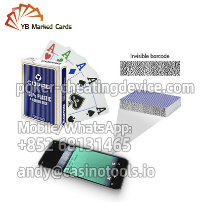 Thẻ đánh dấu mã vạch Poker 4 màu có thể giặt được cho các thiết bị gian lận Poker