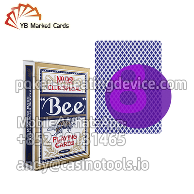 Bee No.92 Thẻ chơi được đánh dấu hồng ngoại cho các thiết bị gian lận thẻ được đánh dấu