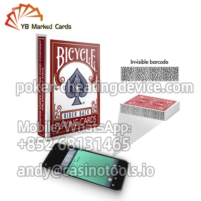 Chỉ số thông thường Người đi xe đạp Trở lại Bộ bài được đánh dấu bằng mã vạch cho các trò chơi bài xì phé