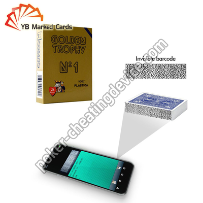 Modiano Golden Barcode Invisible Ink Marked Cards For Poker Scanning Device (Thiết bị quét bài poker bằng mực vô hình)