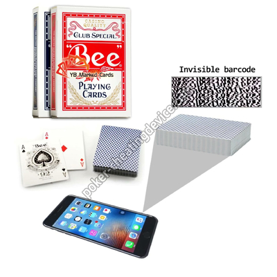 Bee Barcode Poker Cheat Thẻ đánh dấu Đối với thiết bị phân tích Poker