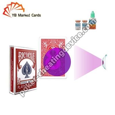 Bánh xe đạp Khóa bí mật đánh dấu thẻ chơi cho kính áp tròng mực hồng ngoại