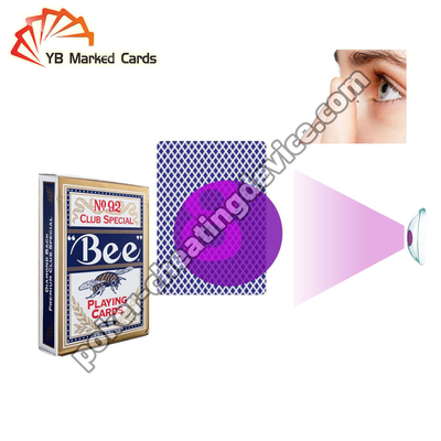 Bee Đánh dấu ánh sáng thẻ cho kính poker
