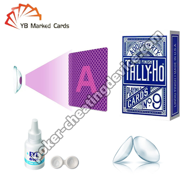 Kính áp tròng UV Reader Kính áp tròng HEMA Spy Invisible Playing Cards Kính áp tròng