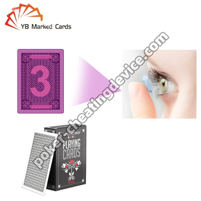 Đánh dấu cạnh gian lận thẻ kính áp tròng để nhìn qua thẻ poker