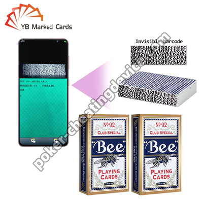 Mã vạch Bee Thẻ được đánh dấu bên Poker Winner Analyzer Đặc biệt Thẻ hẹp
