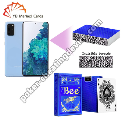 Bee Poker Barcode for Cards Wide Edition Cards Blue Rhythm Gold Stamping (Máy đánh dấu vàng)
