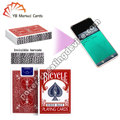 Xe đạp Xe đạp Thẻ chơi Barcode đánh dấu Thẻ chơi Classic Đỏ