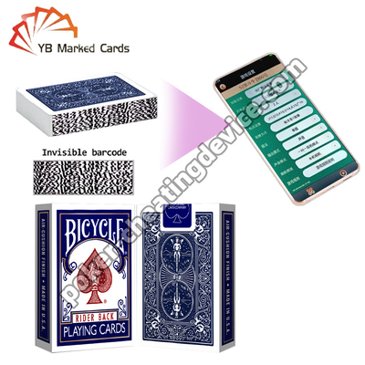 Xe đạp xe đạp chơi bài mã vạch đánh dấu bài poker Classic Blue