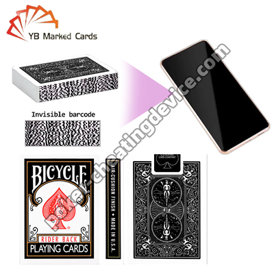 Xe đạp Xe đạp Chơi bài Không nhìn thấy Barcoded Decks Classic Black