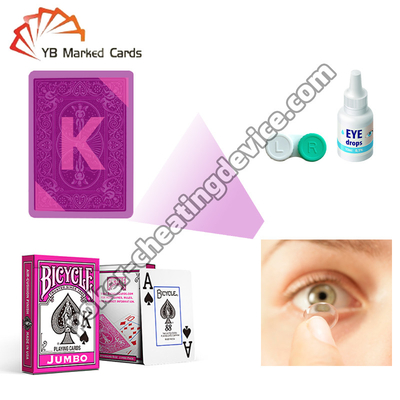 Xe đạp Đèn sáng Đánh dấu thẻ chữ lớn Màu hồng Đối với kính áp tròng tia X