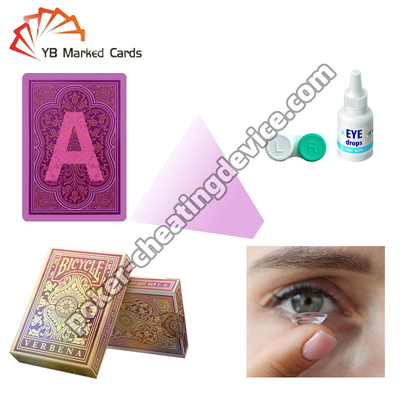 Xe đạp Invisible Ink đánh dấu thẻ chơi cho thẻ đánh dấu Kính tiếp xúc