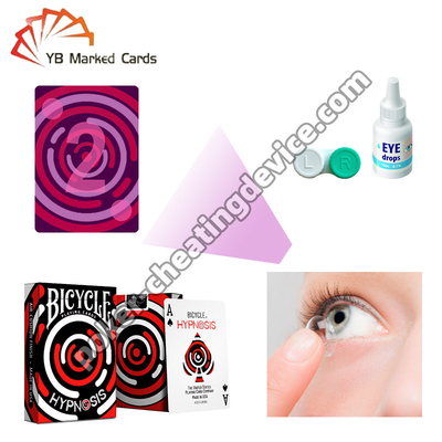 Xe đạp thẻ UV đánh dấu để gian lận Khả năng chơi thẻ ống kính tiếp xúc
