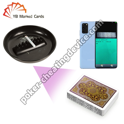 Máy quét thẻ chơi Ashtray Giải pháp kín đáo cho phân tích poker thời gian thực
