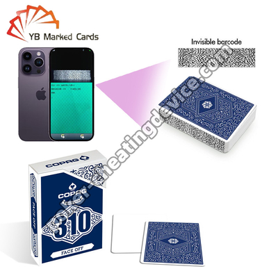 Copag 310 Mã vạch mã hóa Thẻ chơi đơn sàn màu xanh