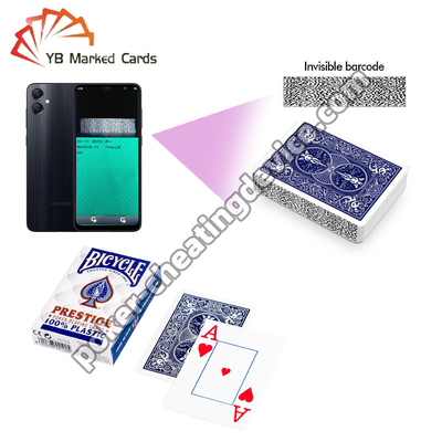 BICYCLE F44100 Prestige 100% nhựa Casino Barcode Thẻ chơi