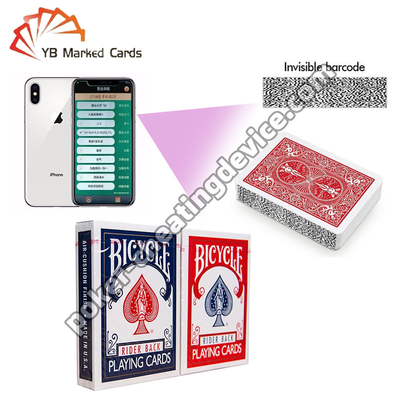 Bicycle Rider Back Professional Side Barcode Thẻ đánh dấu