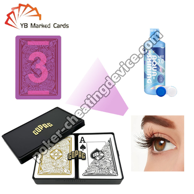 Copag Legacy Series 100% nhựa đằng sau được đánh dấu thẻ Đen / vàng Deck Set