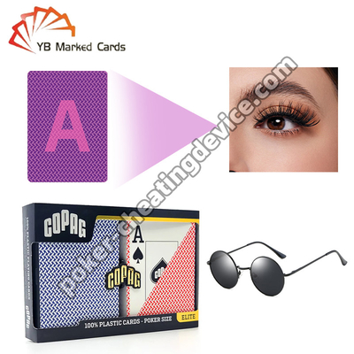 Copag xuất khẩu lại đánh dấu bài poker màu xanh / đỏ bộ đôi