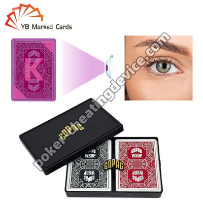 Copag WSOP Invisible Marking Thẻ chơi Đen / Đỏ Double Deck Set