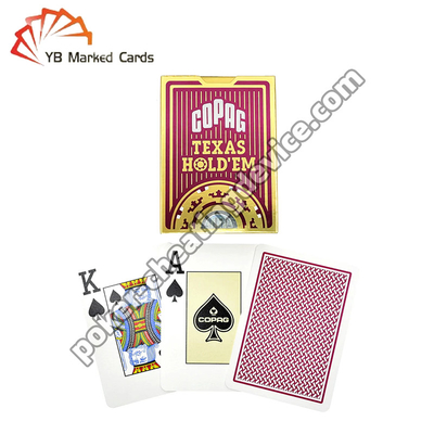 Copag Texas Hold'em Invisible Infrared Thẻ đánh dấu Đỏ Thẻ đơn