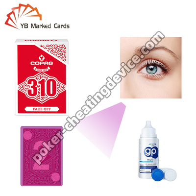 Copag 310 Trò chơi riêng Infrared Decks Đỏ cho kính áp tròng hồng ngoại