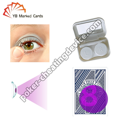 Kính tiếp xúc mực vô hình cho poker phát hiện thẻ được đánh dấu ngay lập tức