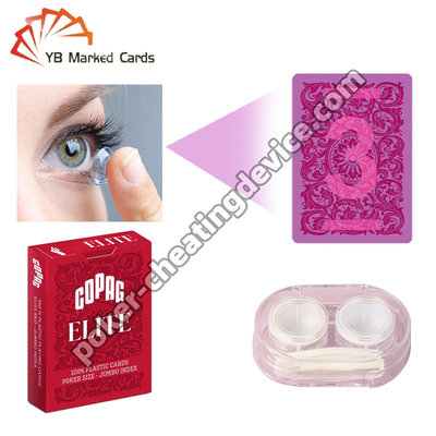 Mực tỏa sáng kính áp tròng không thể phát hiện được cho các chuyên gia poker