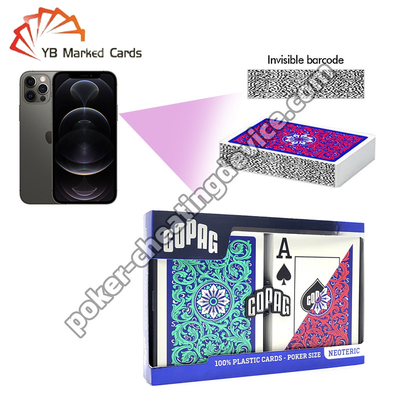 Copag Neoteric 100% Nhãn nhựa thẻ mã vạch Jumbo Index Xanh / Đỏ Bộ đôi