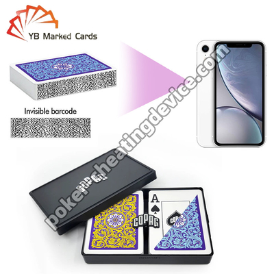 Kích thước tiêu chuẩn Copag Neoteric Mã vạch nhựa đánh dấu Thẻ Decks Jumbo Index Double Deck Set